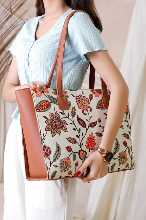 Floral Tapestry Tote