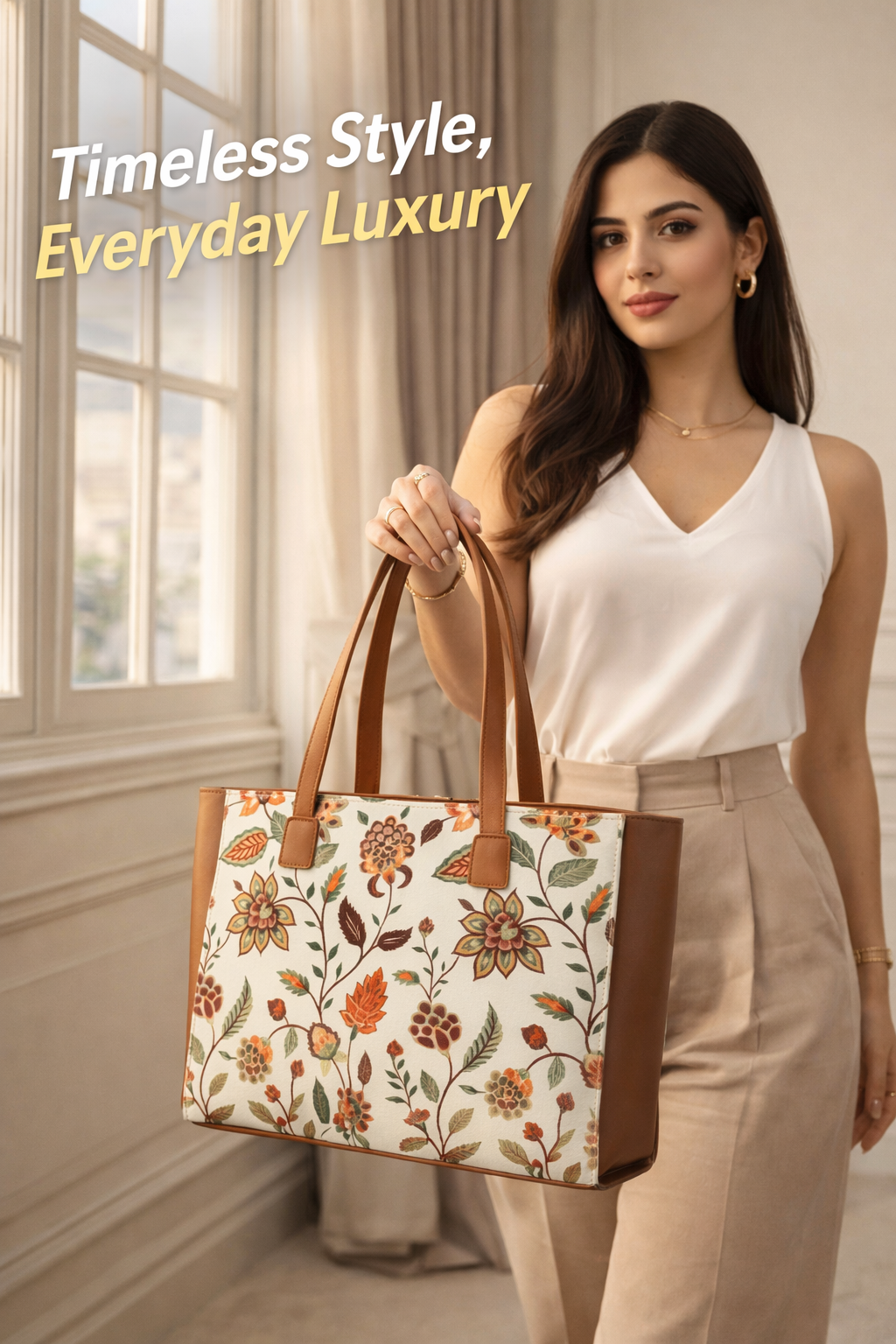 Floral Tapestry Tote