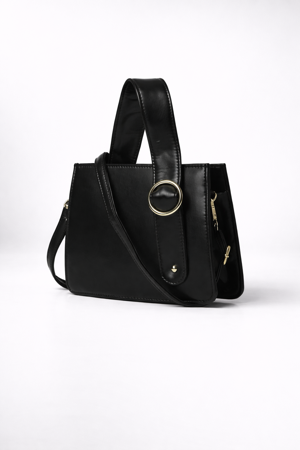Chick Black Leather Handbag