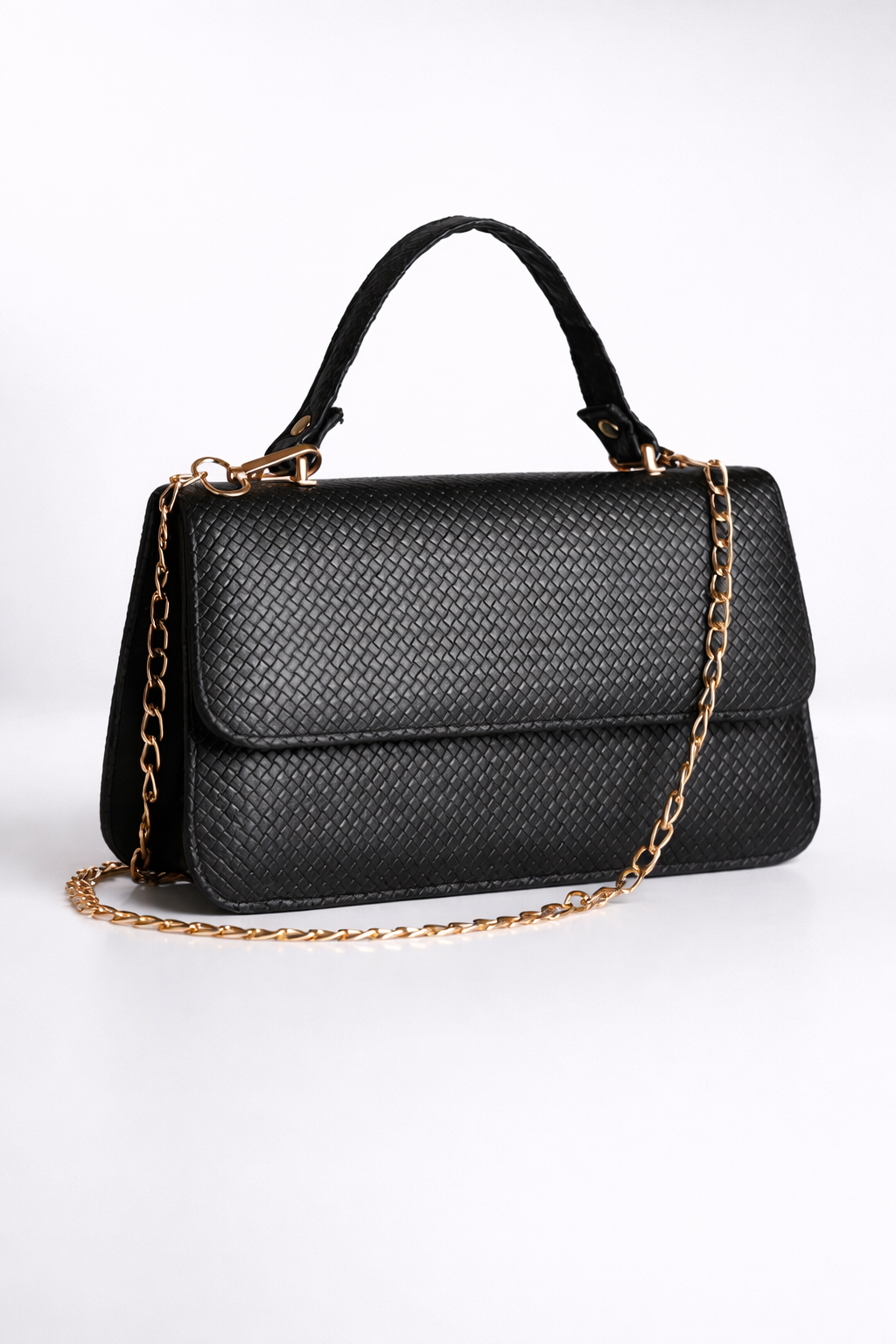 Elegant Black Mini Rectangle Handbag