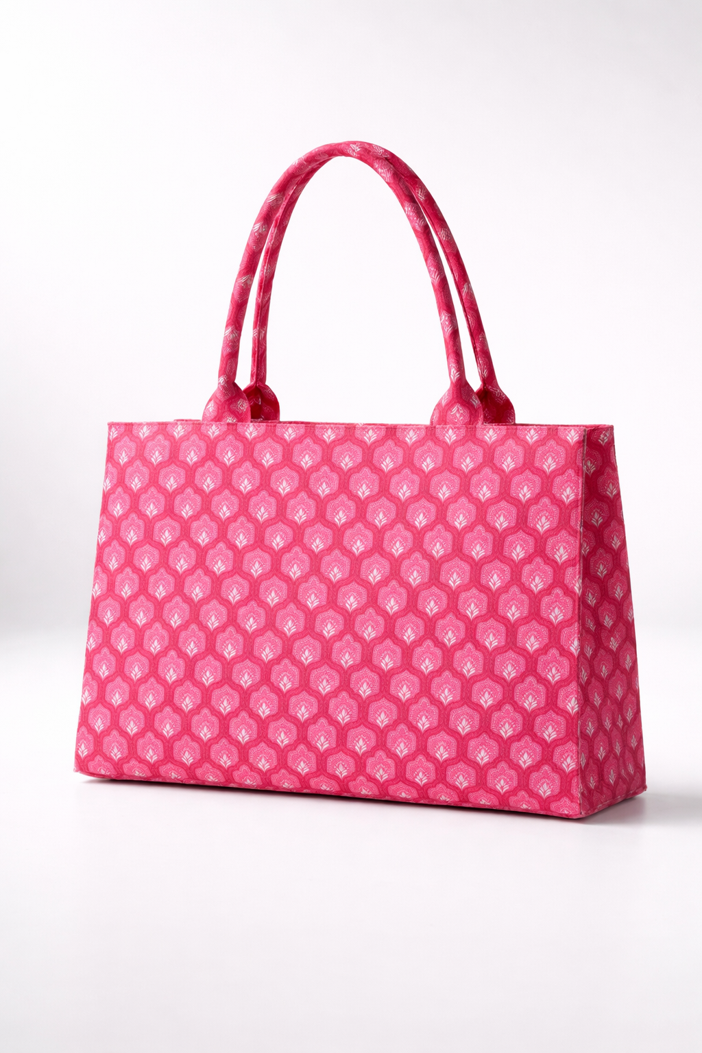Pink Paisley Canvas Tote