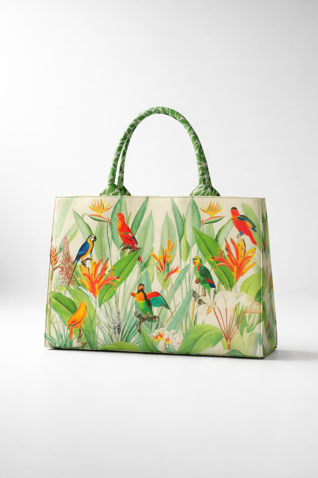 Chirping Garden Canvas Tote